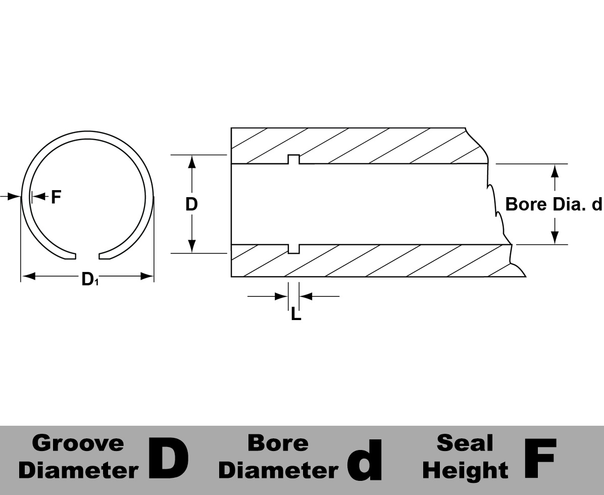 Rotor Clip Retain Ring,Int,Dia 2 1-8 In,PK10 HO-212ST ZD