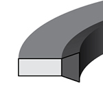 400 - 1PC BONDED NBR/STEEL SEAL - INCH