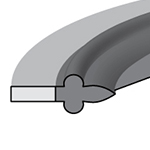 7500 - 1 PC SELF-CENTERING NBR/STEEL THREAD SEAL - INCH