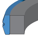 AS4 - 2 PC URETHANE/NBR PISTON SEAL - METRIC