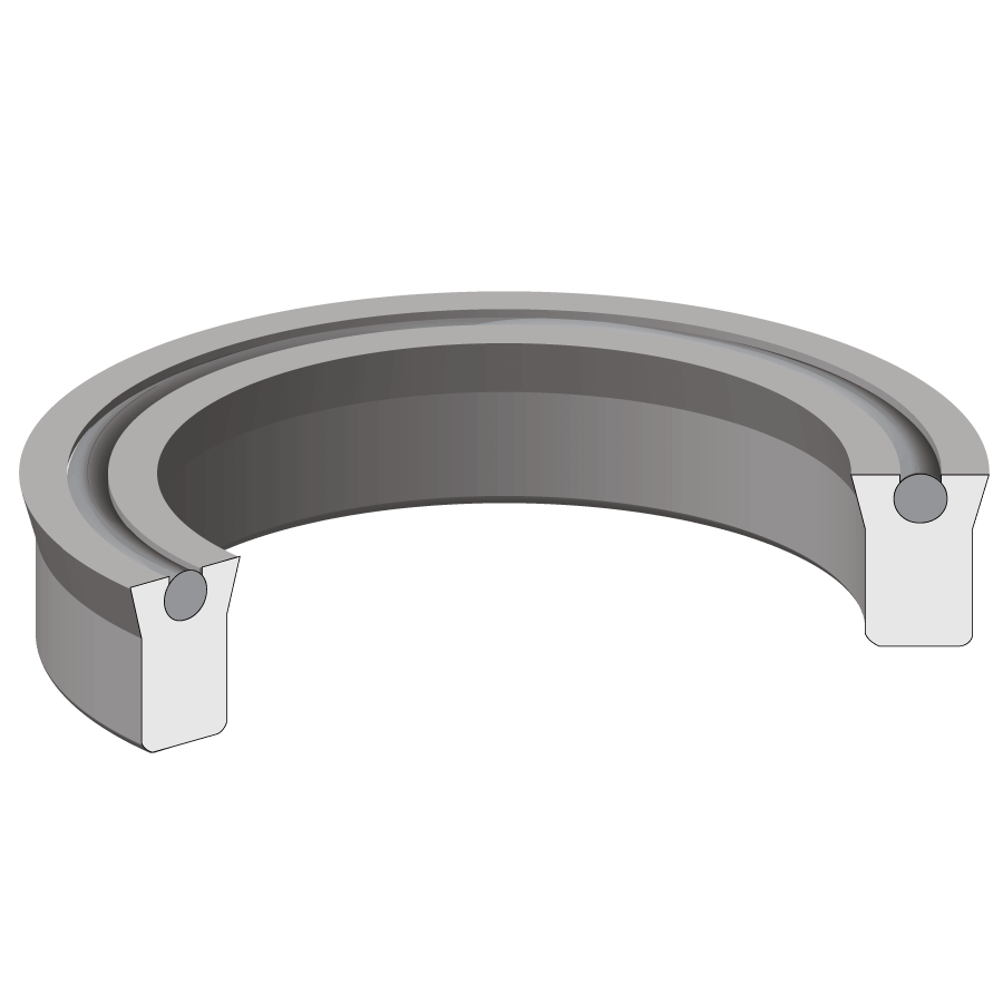 17 x 19 x 1.25 Deep URE/NBR Loaded Lip Seal Polypak® Inch 100017000