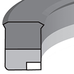 MD - NITRILE ROD SQUEEZE SEAL w/POM BACKUP - METRIC