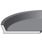 SC - SINGLE ACTING HOMOGENOUS NITRILE PISTON CUP - INCH