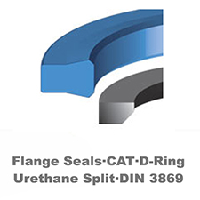 Flange Seals·CAT·D-Ring<br>Urethane Split·DIN 3869